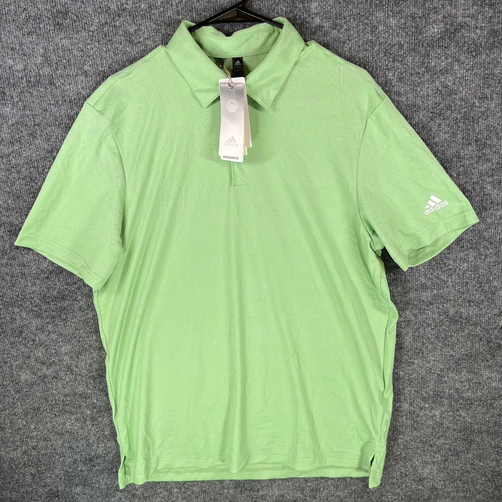 Adidas Primegreen Camo Polo Golf Shirt Mens Large Green H53969 Nwt